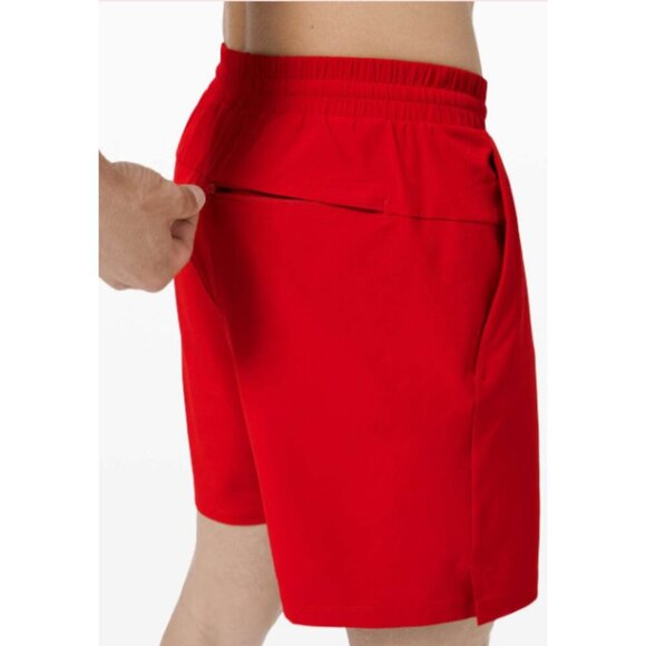 Lululemon Channel Cross Swim Short *7" Dark Red Size M 26597 - Picture 8 of 11